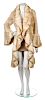 * A Dennis Basso Tan Sheared Mink Coat, Size 8.