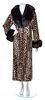 * An Adrienne Landau Faux Leopard Coat, No Size.