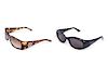 Two Pairs of Gucci Sunglasses,