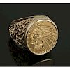 1925 $5 Indian Head Gold RIng