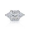 GIA 7.51ct Diamond and 18K Engagement Ring