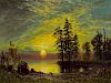Albert Bierstadt (1830-1902) Western Sunset ca. 1863-1873