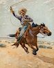Fernand Harvey Lungren (1857-1932) Cowboy Roping