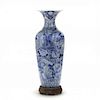 Japanese Arita Blue and White Floor Vase