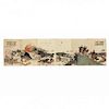 Six Panel Russo-Japanese Battle Print by Utagawa Kokunimasa (1874-1944)