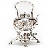 Chinese Export Silver Tea Kettle on Stand