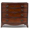 George III Inlaid Bowfront Chest of Drawers