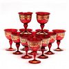 Twelve Venetian Glass Goblets