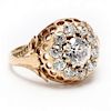 Antique 18KT Gold and Diamond Ring