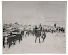 Charles J. Belden Photograph of Cowboys Herding Cattle in a Blizzard 
