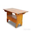 Pine Rectangular-top Hutch Table