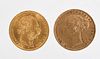 Two Gold Coins, Austria and England