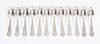 A Set of Twelve Spoons, Kings Pattern Tiffany