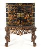 Charles II Japanned Cabinet on Stand