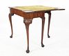 George II Carved Mahogany Fold Top Games Table