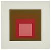 Josef Albers, (1888-1976), "I-S, LXXI b," 1971, Screenprint in colors on wove paper, Image: 15" H x 15" W; Sheet: 23" H x 23" W