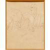 Jean Cocteau (attrib.), pen & ink drawing