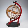 Vintage globe form birdcage