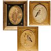 (3) Regency silk and watercolor pictures