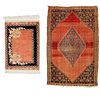 Silk prayer rug and mat