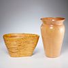 (2) Wood Studio vases, incl. Petrochko