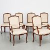 Set (6) Louis XV style dining chairs