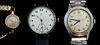 Lady's omega gold watch, gentleman's omega watch and a 1950's Garrard steel watch.