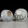 (2) Blue and white Swatow rice bowls