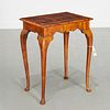 Antique George II style figured walnut table