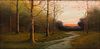 Harry Linder Autumnal Landscape Pastel Painting