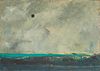 Ivan Mosca, (1915-2005), Landscape with a gray sky, 1954, Oil on canvas, 19.75" H x 27.25" W