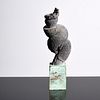 Harry Bertoia "Spiralling Rabbit" Bronze Sculpture