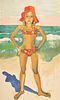 Alice Neel "Bather (Olivia with Red Hat)" Lithograph, Signed Edition