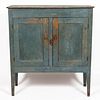ROCKBRIDGE CO., SHENANDOAH VALLEY OF VIRGINIA, PAINTED POPLAR AND YELLOW PINE JELLY CUPBOARD