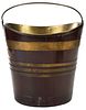 Georgian Mahogany and Brass Peat Bucket
