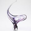 Murano Lavender Glass Sculpture