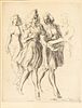 Reginald Marsh, Two Girls Walking,1943, printed 1969