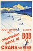 Crans Sur Sierre Ski Competition Poster