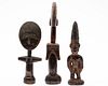 3 African Carved Wood Figures