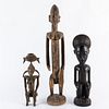 3 African Large Carved Wood Figures
