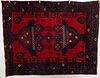 Tribal Rug with Floral Urns