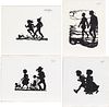 Group of 4 Helen Hatch Inglesby Silhouettes