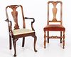 Queen Anne Shepherd's Crook Armchair and Side Chair