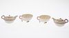 2 Belleek Shell-Form Teapots and Cups