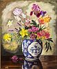 Alfred Hawkins Palmer, Floral Still Life, O/B