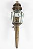 Brass and Glass Carriage Lantern, 19th C