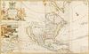 Moll, Rare Hand Colored Map of North America, c 1720