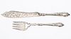 English Sterling Silver Fish Knife and Fork