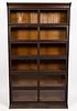 OAK SIX-SECTION BARRISTER BOOKCASE