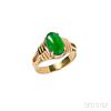18kt Gold and Jade Ring